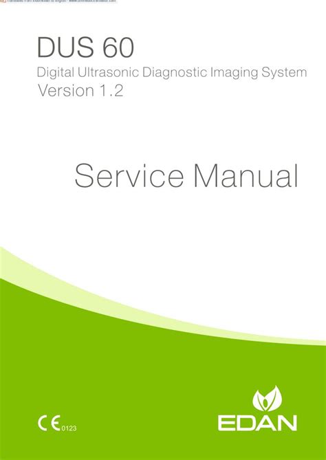 Service manual edan ultrasound dus 6. - Download manuale di ingegneria della fondazione canadese.